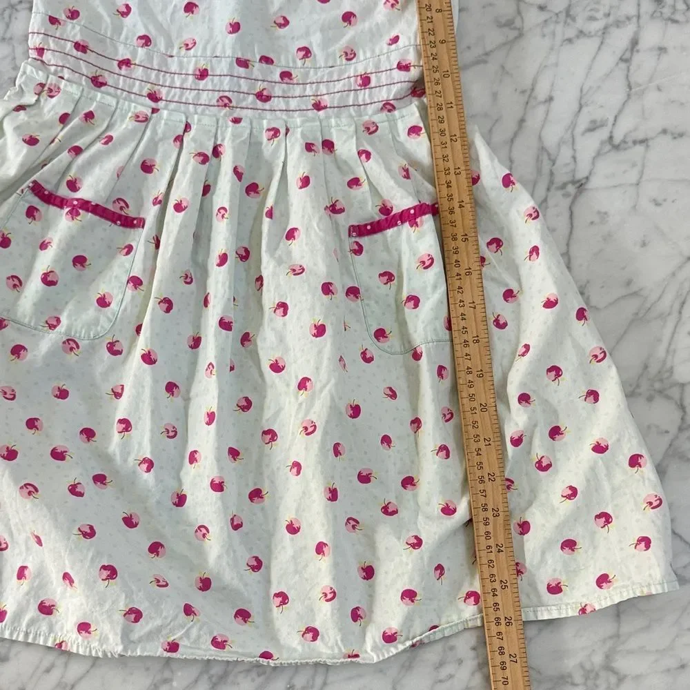 Gymboree Apple Bow Kids Sz 8 Pocket Dress
